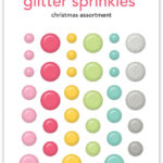 Doodlebug CHRISTMAS ASSORTMENT Glitter Sprinkles 54pc