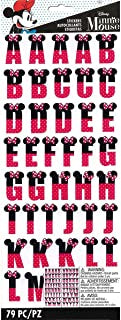 2CCDA153-E4B3-40F4-AA5E-FCCB9A3B6A67 EK Success MINNIE ALPHABET Stickers 79pc - Image 1