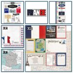 Scrapbooksrus FRANCE ADVENTURE 12”X12” Scrapbook Kit