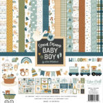 Echo Park SPECIAL DELIVERY BABY BOY 12"X12" Scrapbook Collection Kit