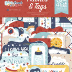 Echo Park Baby On Board IT’S A BOY Frames & Tags 33pc