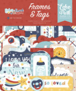 Echo Park Baby On Board IT’S A BOY Frames & Tags 33pc