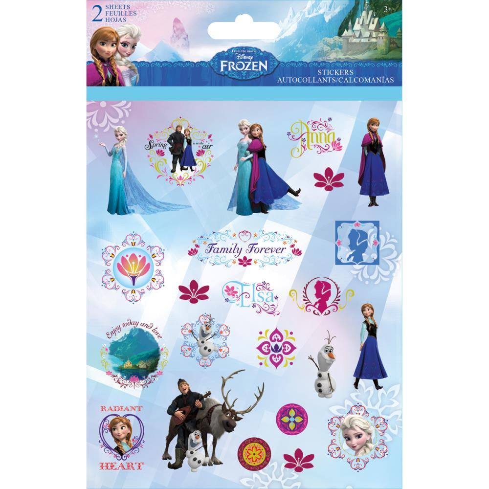 2_Sheets_Disney_Frozen Sandylion Disney Frozen 5"x7" Scrapbook 2Sheet - Image 1