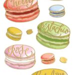 Paper House MACARONS Foil Stickers 16pc