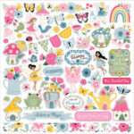 Echo Park FAIRY GARDEN 12"X12" Sticker Sheet
