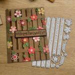 Craft Cutting WOOD FLORAL FENCE Metal Dies 15pc