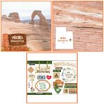 ARCHES KIT Papers and Stickers Utah National Park 3pc
