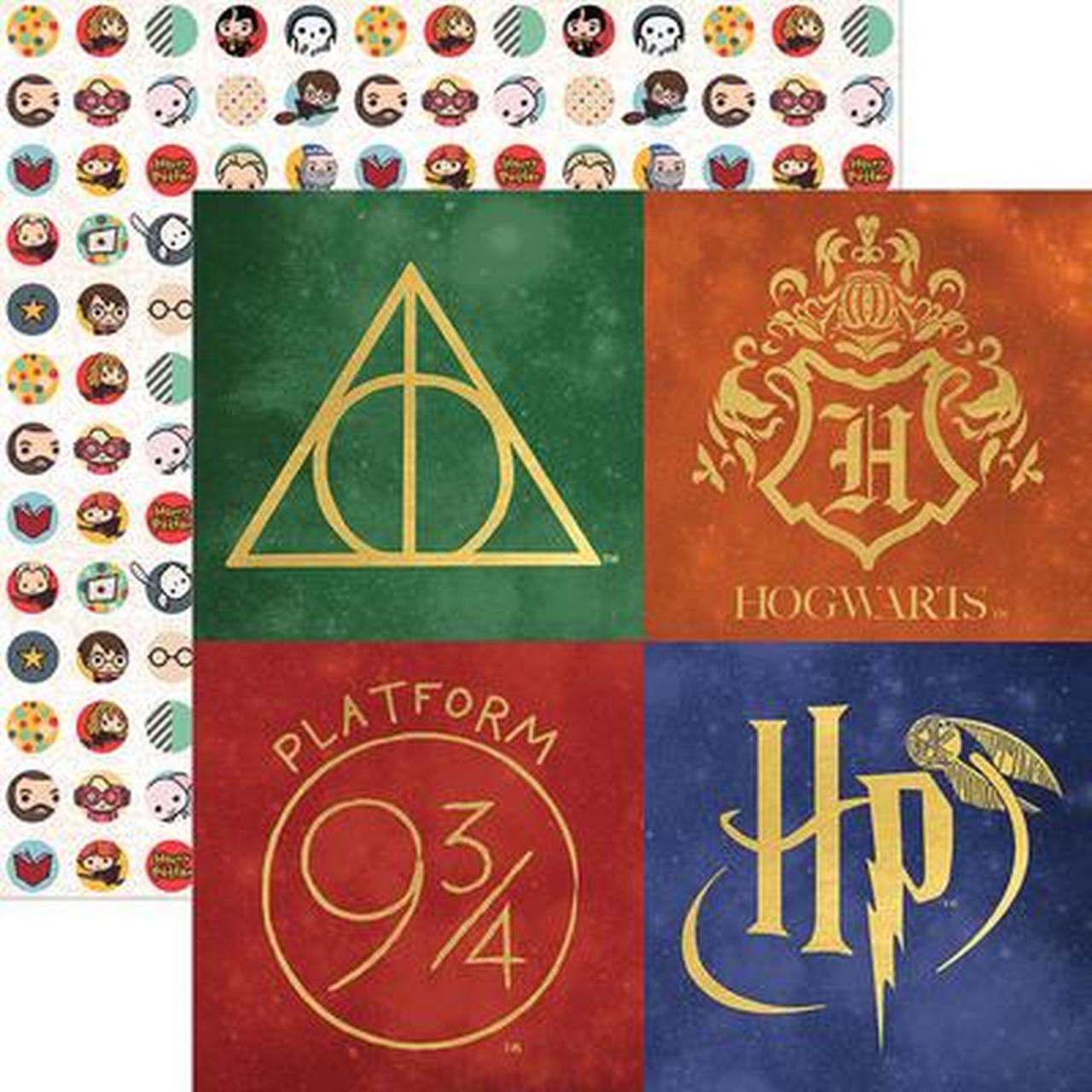 353FA3C8-AB5B-4EED-B239-EC1CB1792AA8 Paper House Harry Potter CHARACTERS 12X12 Scrapbook Sheet - Image 1