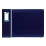 WeR Classic Leather NAVY Blue 6"X6" Scrapbook Album