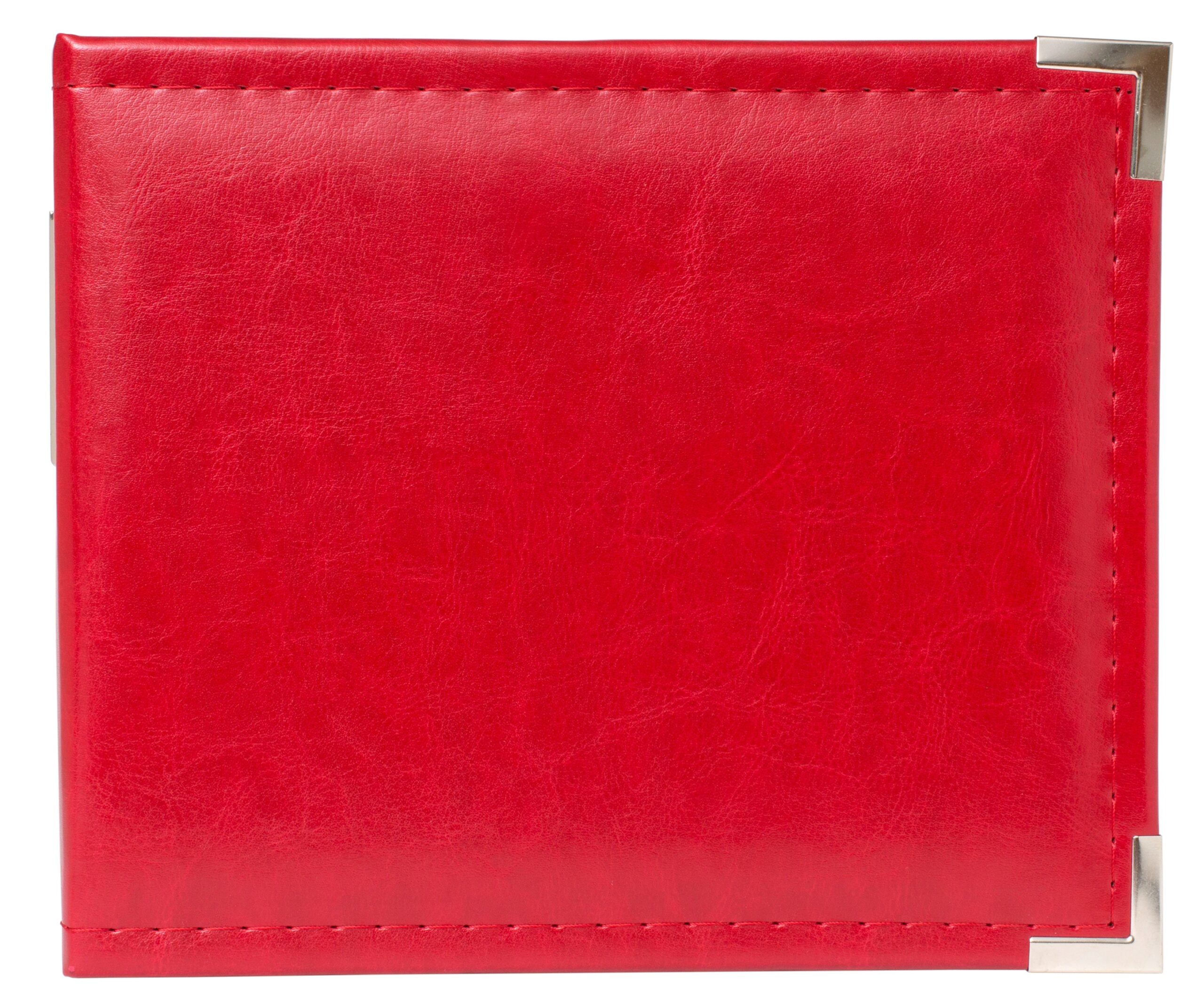 354383PR WeR Classic Leather REAL RED 6"X6" Scrapbook Album - Image 1