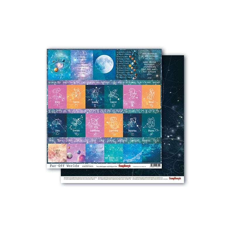 35C1DD21-8CEA-4B21-8CE2-7B41E0C9A898 Scrapberry’s Far-Off Worlds Collection CARDS 1 12"X12" Paper - Image 1