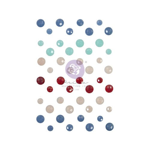 36F7FBA2-7EB0-40D1-9AF0-7F87845289C4 Prima Julie Nutting Frayed Denim SAY IT IN CRYSTALS Rhinestone Embellishments 48pc - Image 1