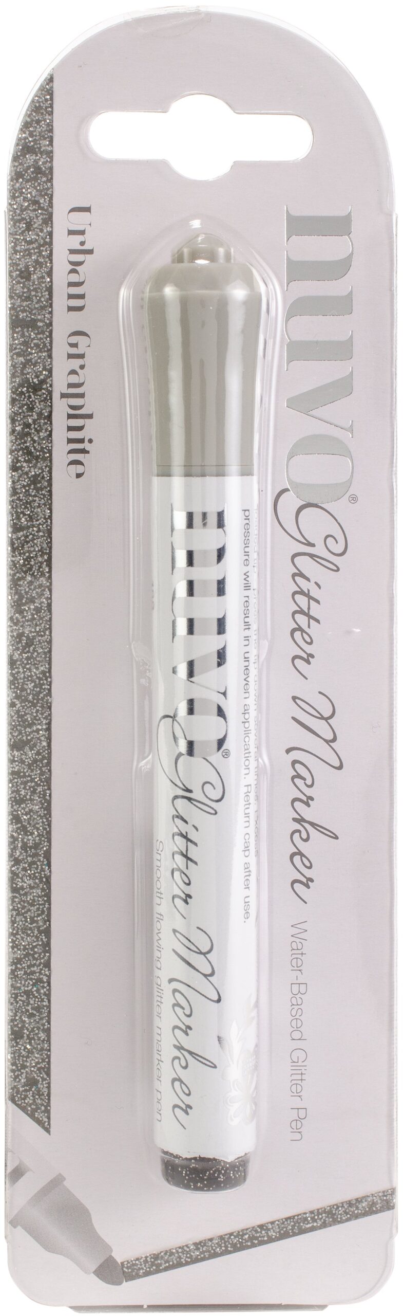 379894PK Nuvo Glitter Marker URBAN GRAPHITE Water-based Pen - Image 1