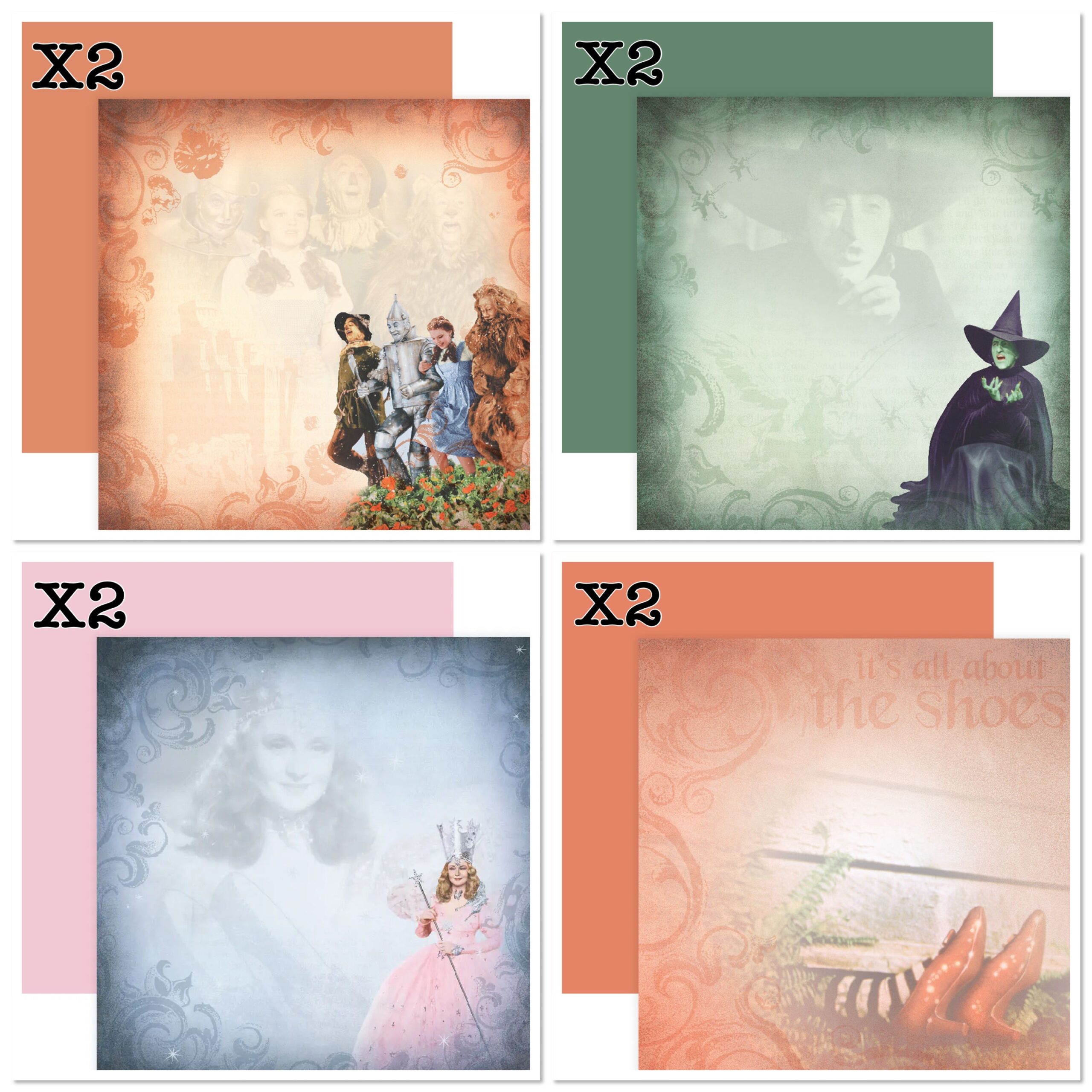 37CC73FF-6D29-4212-8656-6103FA34EABC Paper House THE WIZARD OF OZ 12"X12" Scrapbook Paper Pack - Image 1