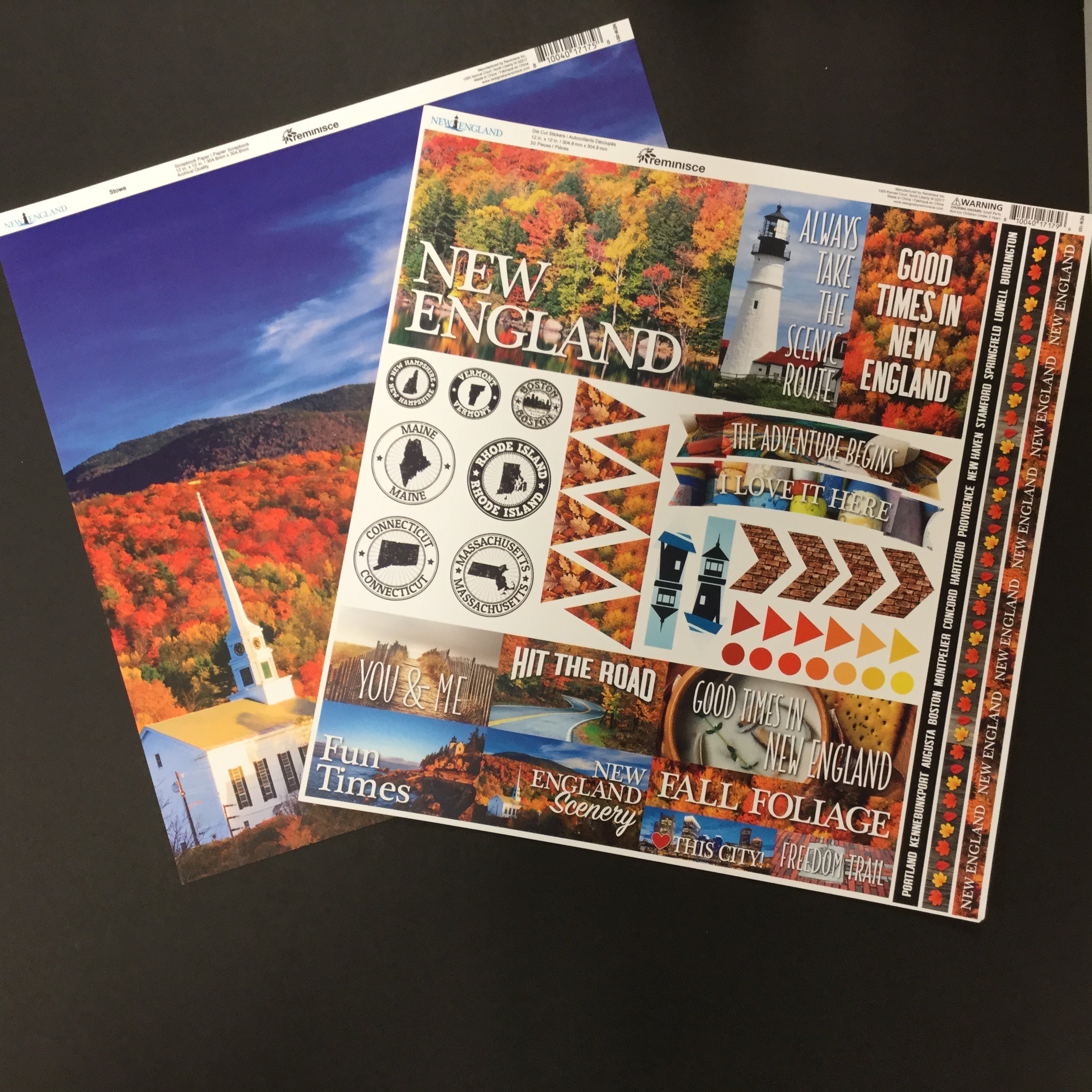 39B2B6F7-839F-45C9-822E-591CBFDDB3AF Reminisce NEW ENGLAND Paper Pack 2pc - Image 1