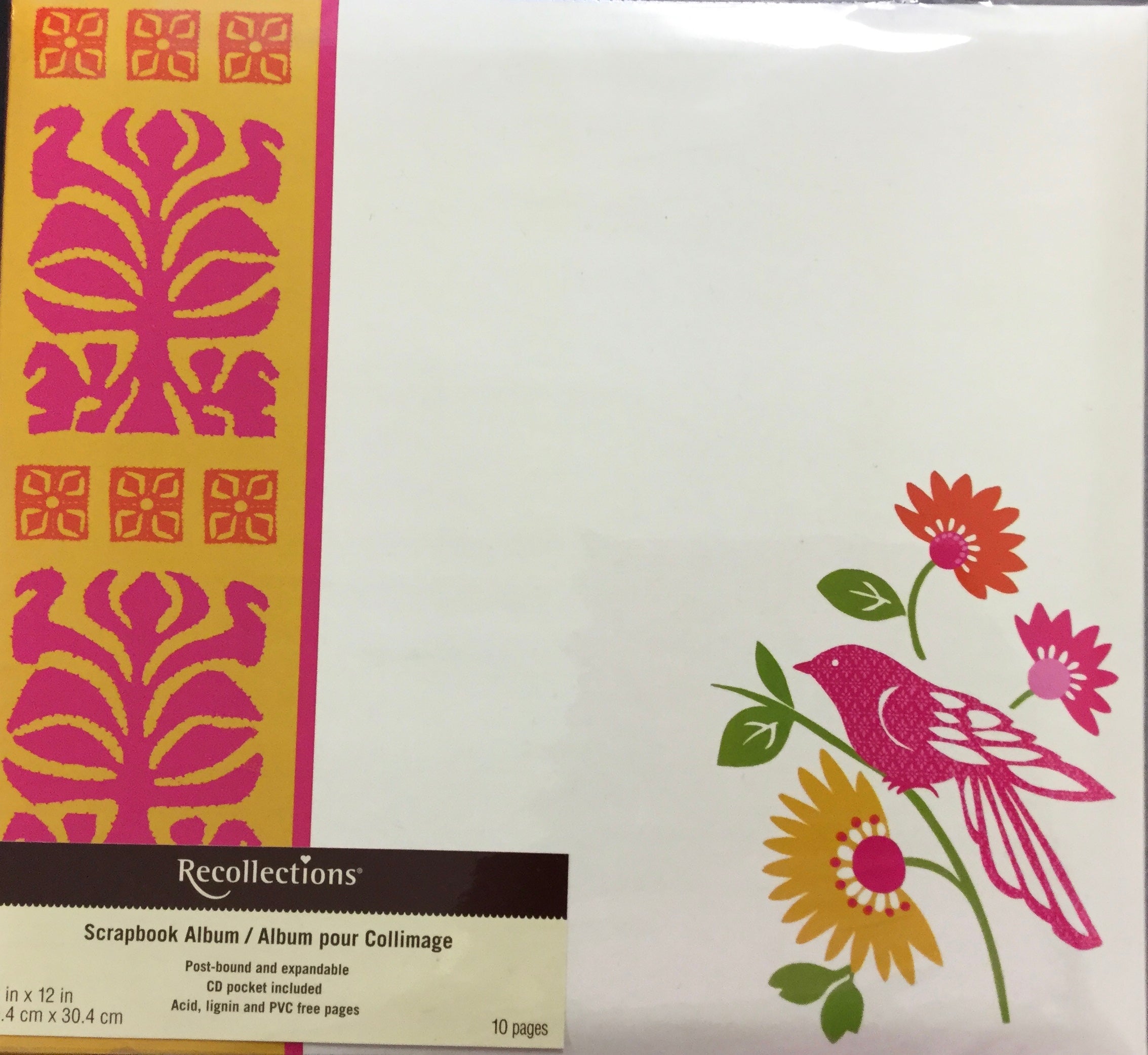 3A61EF2F-F19C-4B1D-BF83-5A9DBF236CD2 Recollections TROPICAL BIRD 12"X12" Scrapbook Album - Image 1