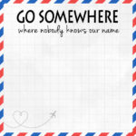 Scrapbook Customs GO SOMEWHERE 12”X12” Scrapbook Paper