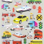 Sticker King TRANSPORTATION Vehicles Stickers 25pc