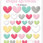 Doodlebug I LOVE CHRISTMAS Shape Sprinkles 45pc