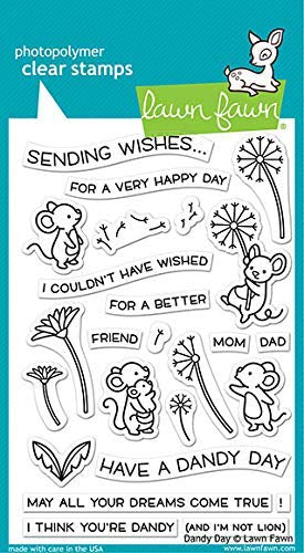 4102A6AE-C931-4AF2-AE9D-3A2B1077B609 Lawn Fawn DANDY DAY Clear Stamps 24pc - Image 1