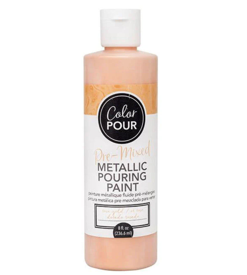 422CDCE5-B159-4C20-A737-EBFA3F3B7E88 Color Pour ROSE GOLD Pre-Mixed Metallic Pouring Paint - Image 1
