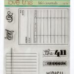 Penny Black LIFE’S JOURNALS Clear Stamps 8pc