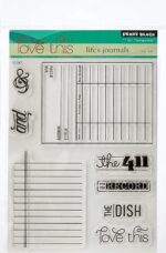 Penny Black LIFE’S JOURNALS Clear Stamps 8pc
