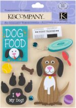 K&Company PUPPY LOVE Dimensional Stickers 11pc