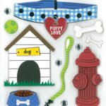K&Company EVERYDAY PUPPY Dimensional Stickers 12pc
