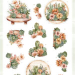 PLANT PARADISE Berries Beauties Cactus 3D Push Out Sheet