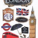 Paper House LONDON 3D Stickers