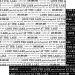 Scrapbook Customs AT THE LAKE Double Sided Pride 12X12 Paper