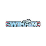 Scrapbook Customs SWIMMING DIMENSIONAL WORD Laser Cut Title