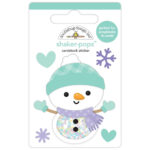 Doodlebug Shaker-Pops Snow Much Fun SNOW MUCH LOVE 3D Stickers