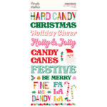 Simple Stories HARD CANDY CHRISTMAS Foam Stickers 47pc