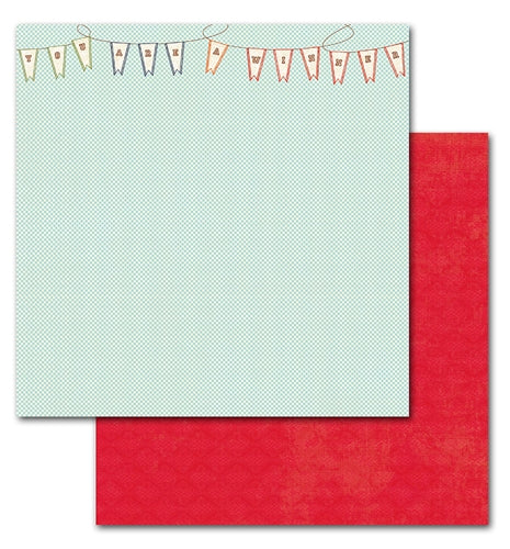 4E9FAFCF-7C62-4D10-AF73-22BB9B69CBCB Webster’s Pages Game On WINNER’S LANE 12x12 Scrapbook Paper - Image 1