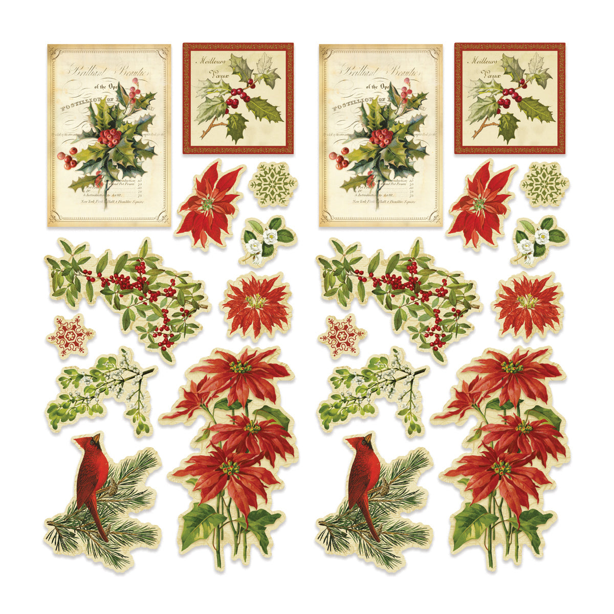 4F265A1C-C5F1-4004-AC92-42E9A3BB137E Ultimate Crafts Look Like CHRISTMAS Poinsettia Chipboard Shapes - Image 1