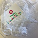 Paper Mart 3/4" LEXY LACE WHITE Ribbon Trim 1 yard