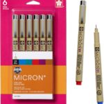 Micron ASSORTED COLORS Archival Ink .25MM 6pc