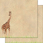 giraffe scrapbook paper