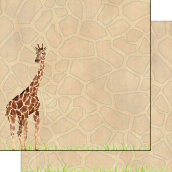 giraffe scrapbook paper
