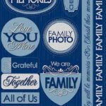 Reminisce Signature Series OUR FAMILY Diecut Stickers 16pc