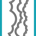Lawn Cuts PUFFY CLOUD BORDERS Custom Craft Dies 3pc
