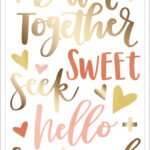 Thickers One Canoe Two GOLDENROD Chipboard Phrase Stickers