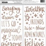 Thickers Shimelle Head in the Clouds ADVENTURES Glitter Foam Phrase Stickers