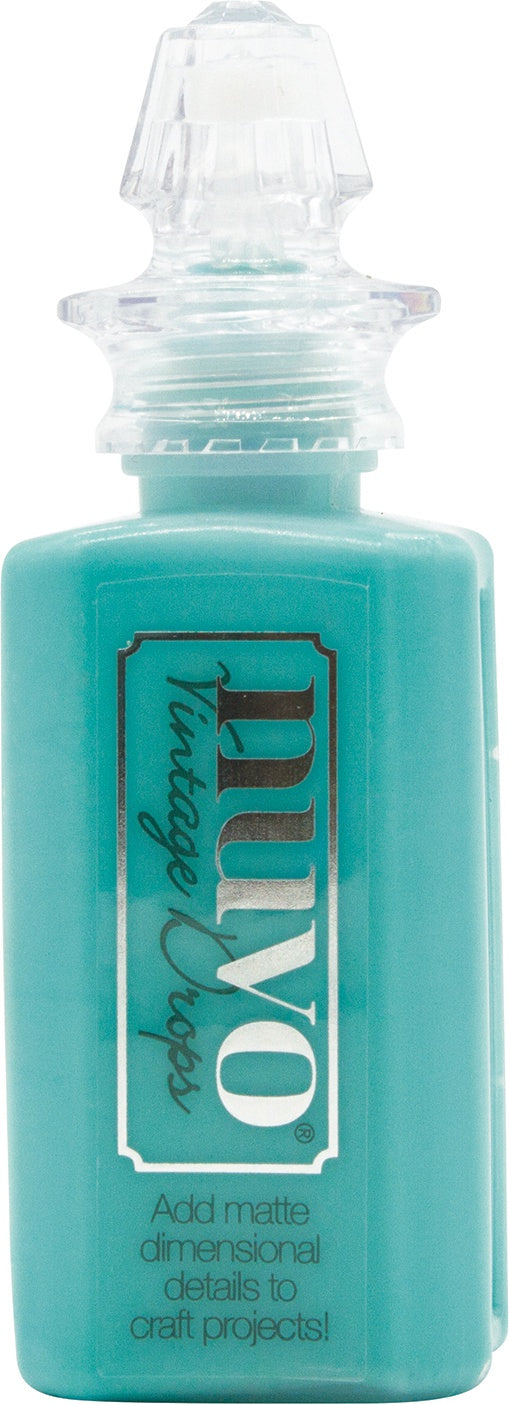 553509PK Nuvo Vintage Drops BOHEMIAN TEAL Matte Enamel Dots 1oz - Image 1