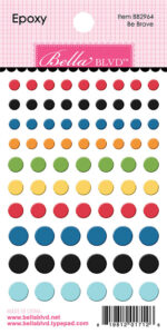 Bella Blvd BE BRAVE Epoxy Stickers 75pc
