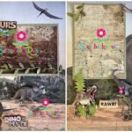 Premade DINOSAURS (2) 12”X12” Scrapbook Pages