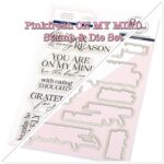 Pinkfresh Studio ON MY MIND Clear Stamp & Die Set 18pc