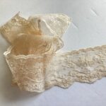 Scrapbooksrus Vintage APRICOT LACE Ribbon Trim 2.75”X1yd